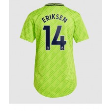 Manchester United Christian Eriksen #14 Tredjedrakt Kvinner 2022-23 Kortermet